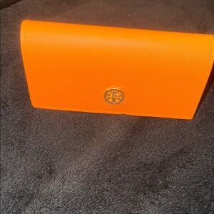 Tory Burch Vibrant Orange Clutch